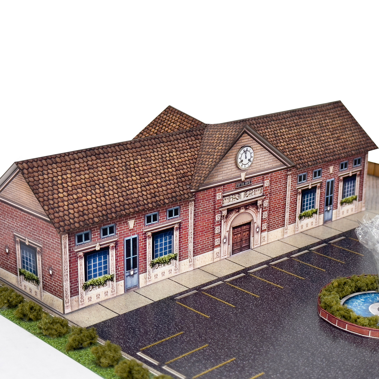 BK 2106 1:160 Scale Train Station Photo Real Scale Building Kit