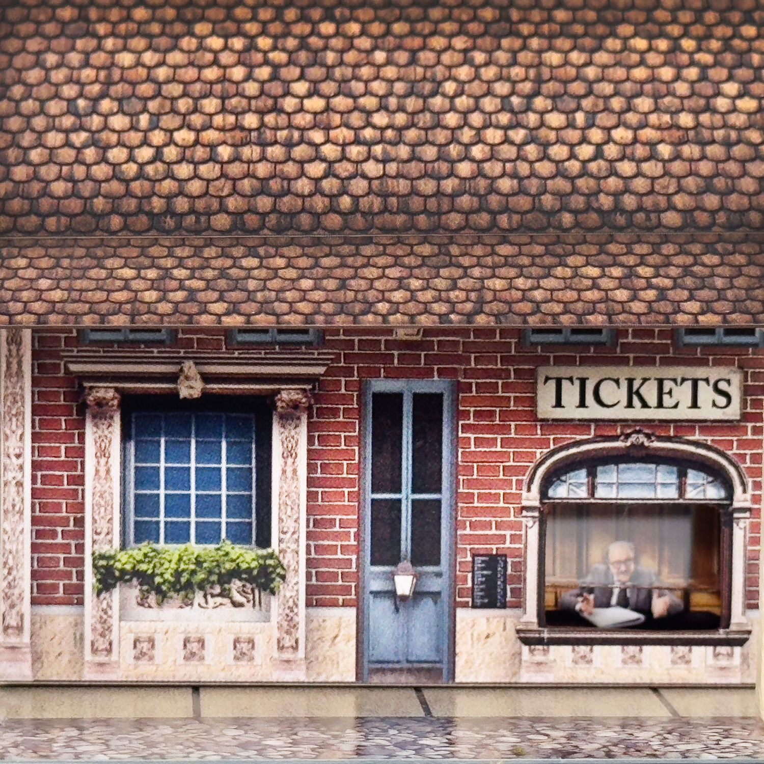 BK 2106 1:160 Scale Train Station Photo Real Scale Building Kit