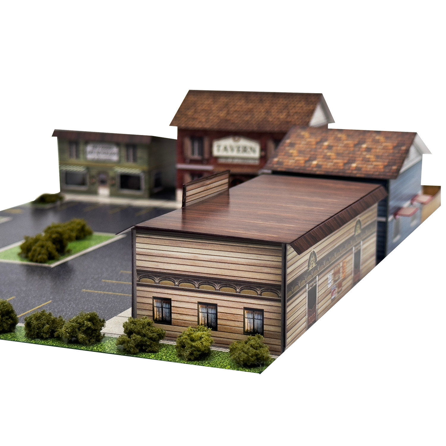 BK 2107 1:160 Scale Starter Small Town Photo Real Scale Building Kit