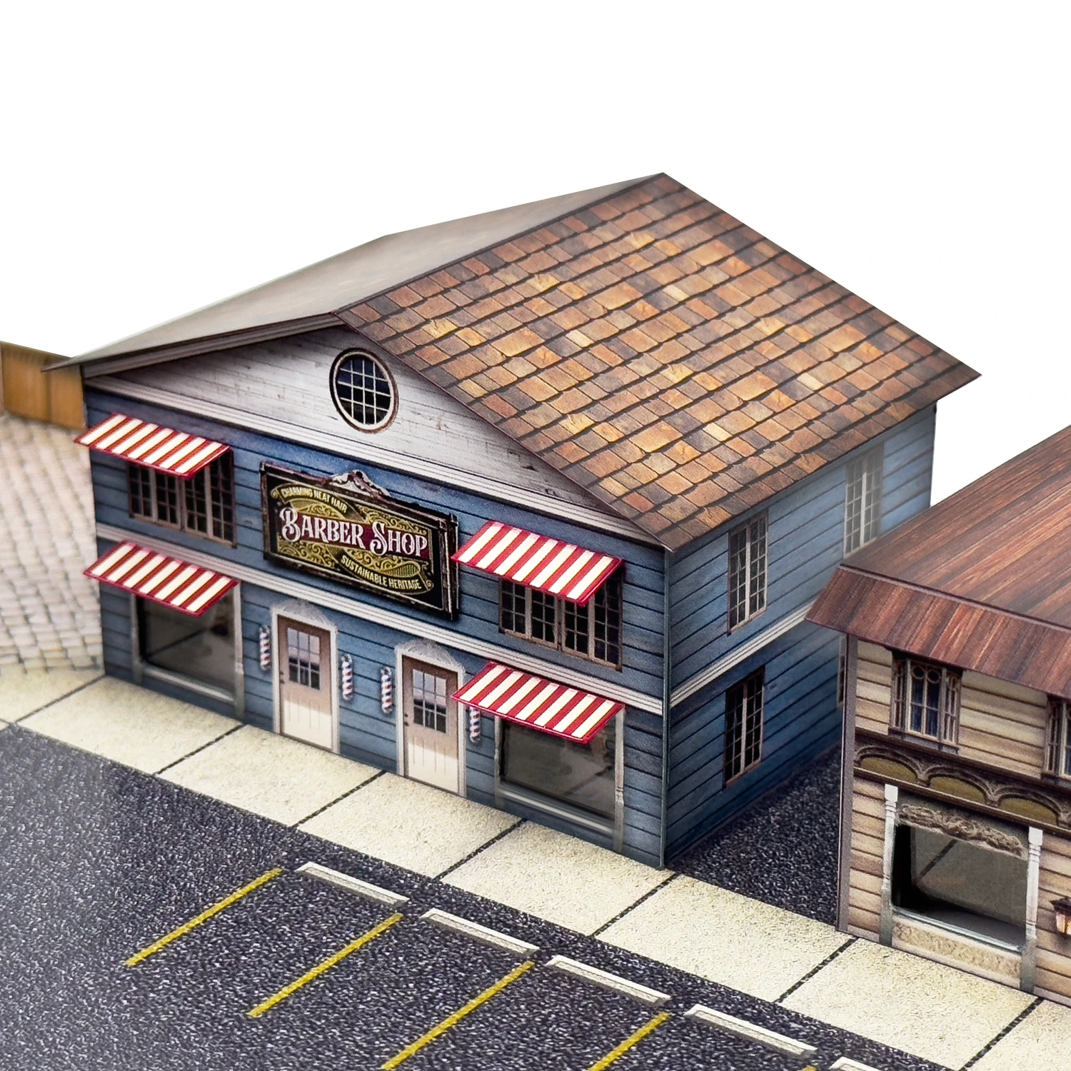 BK 2107 1:160 Scale Starter Small Town Photo Real Scale Building Kit