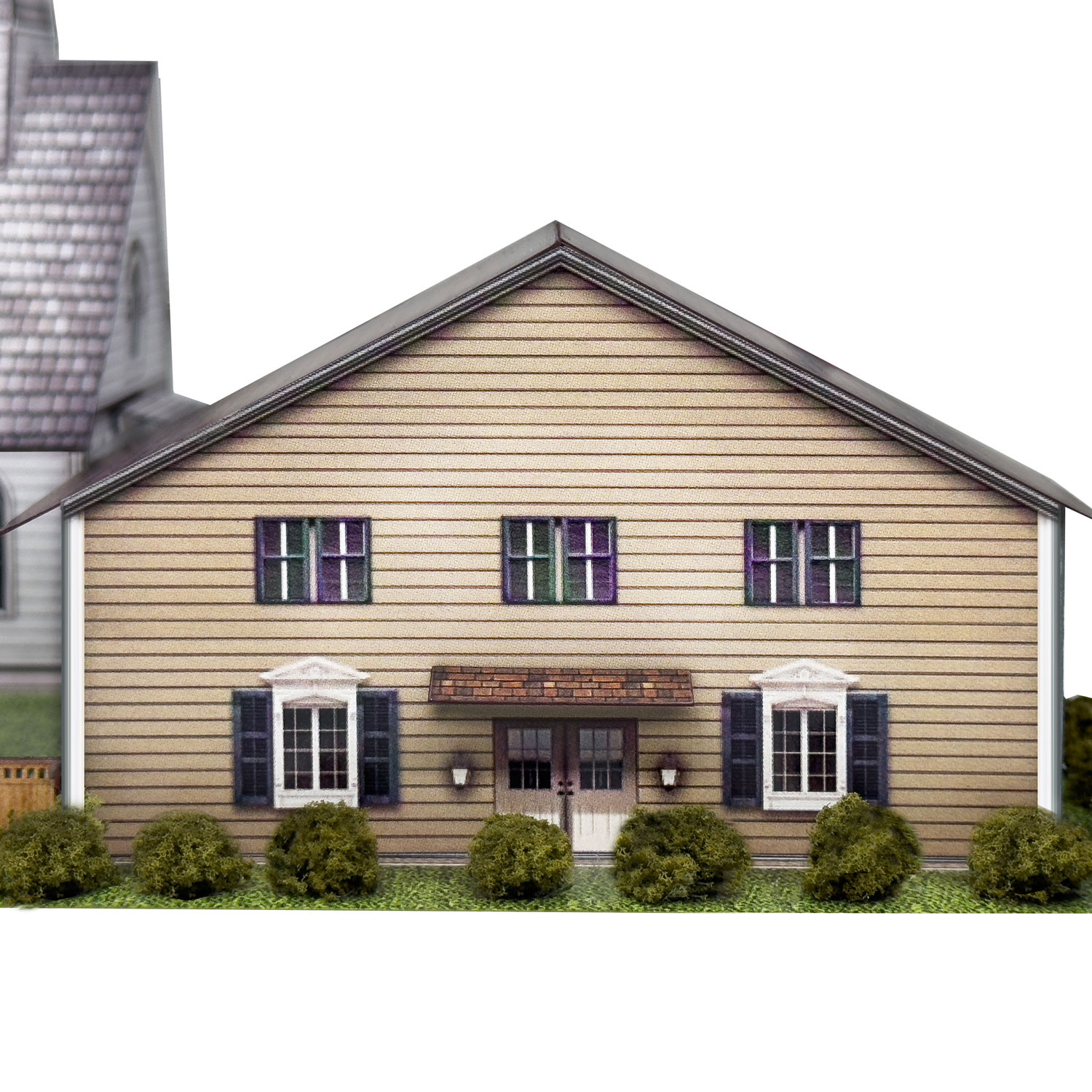 BK 2108 1:160 Scale Church and School Photo Real Scale Building Kit