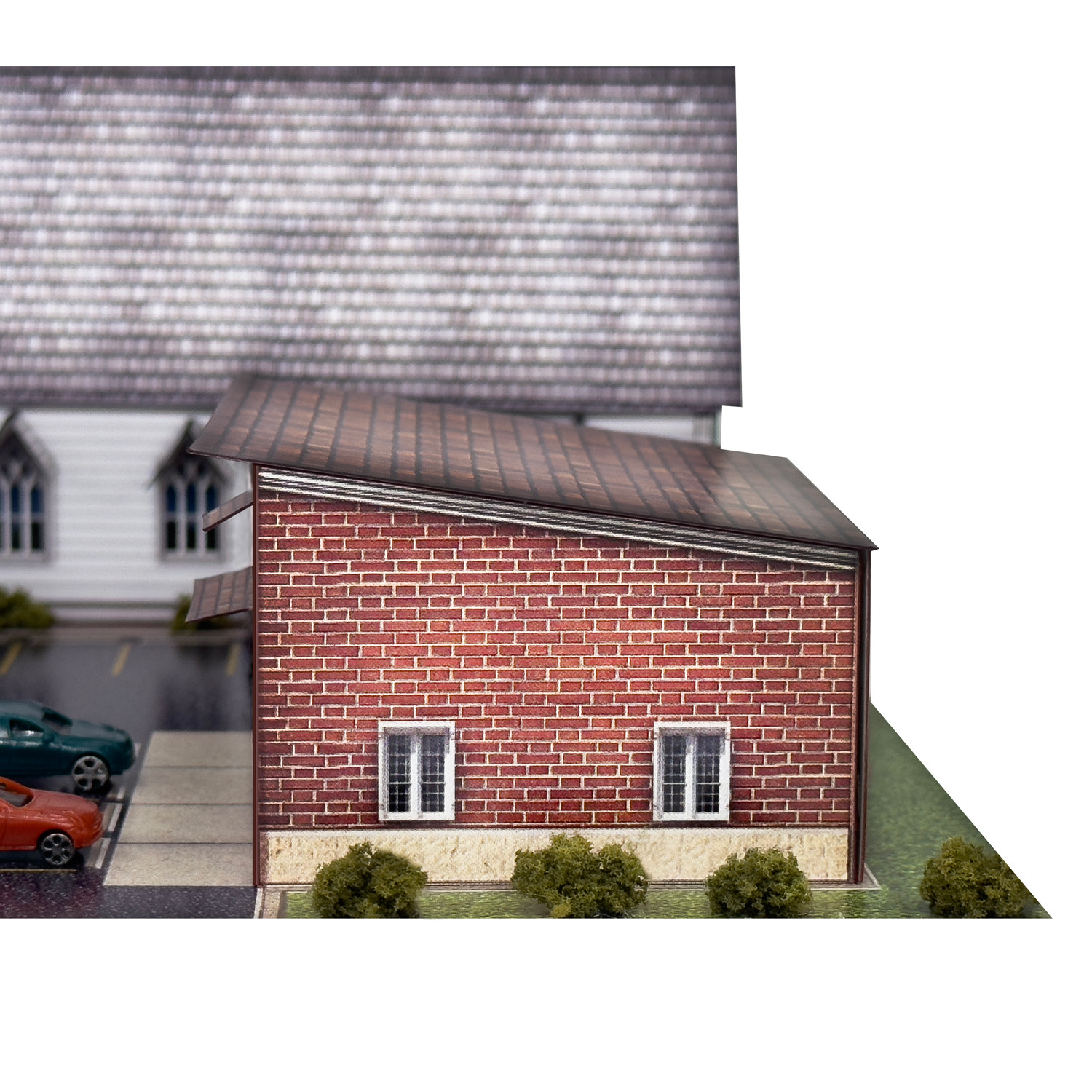 BK 2108 1:160 Scale Church and School Photo Real Scale Building Kit