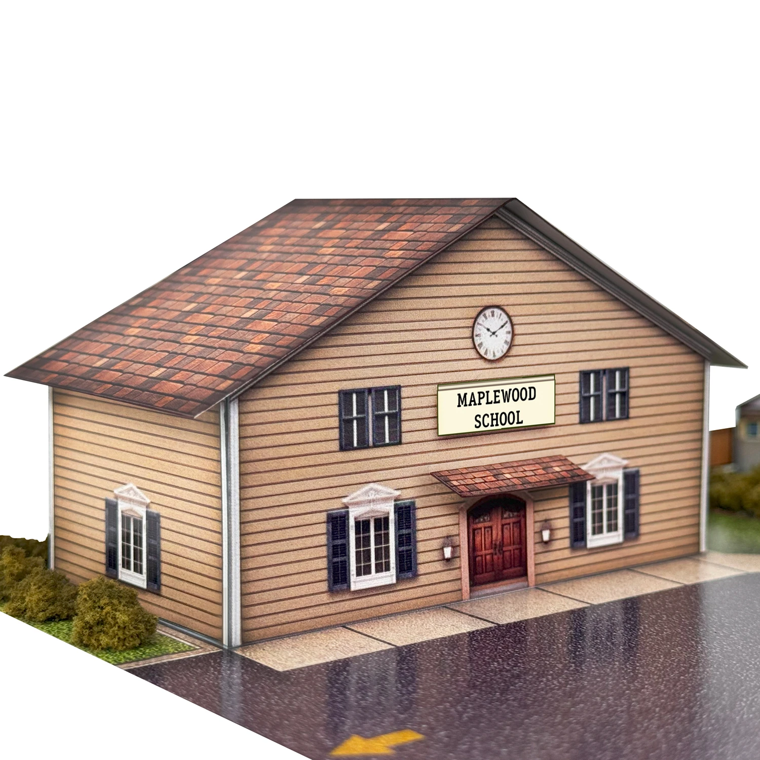 BK 2108 1:160 Scale Church and School Photo Real Scale Building Kit
