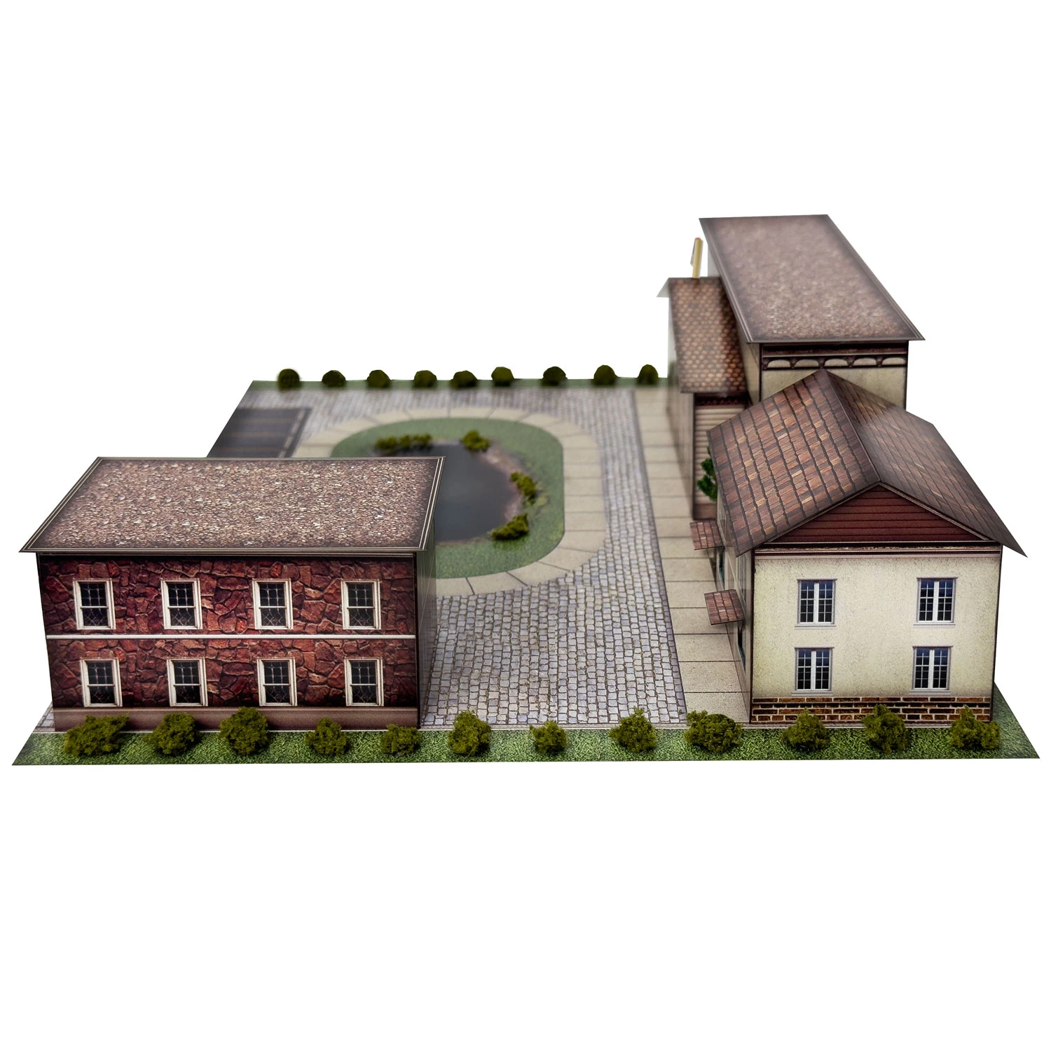 BK 2109 1:160 Scale Bank and Hotel Photo Real Scale Building Kit