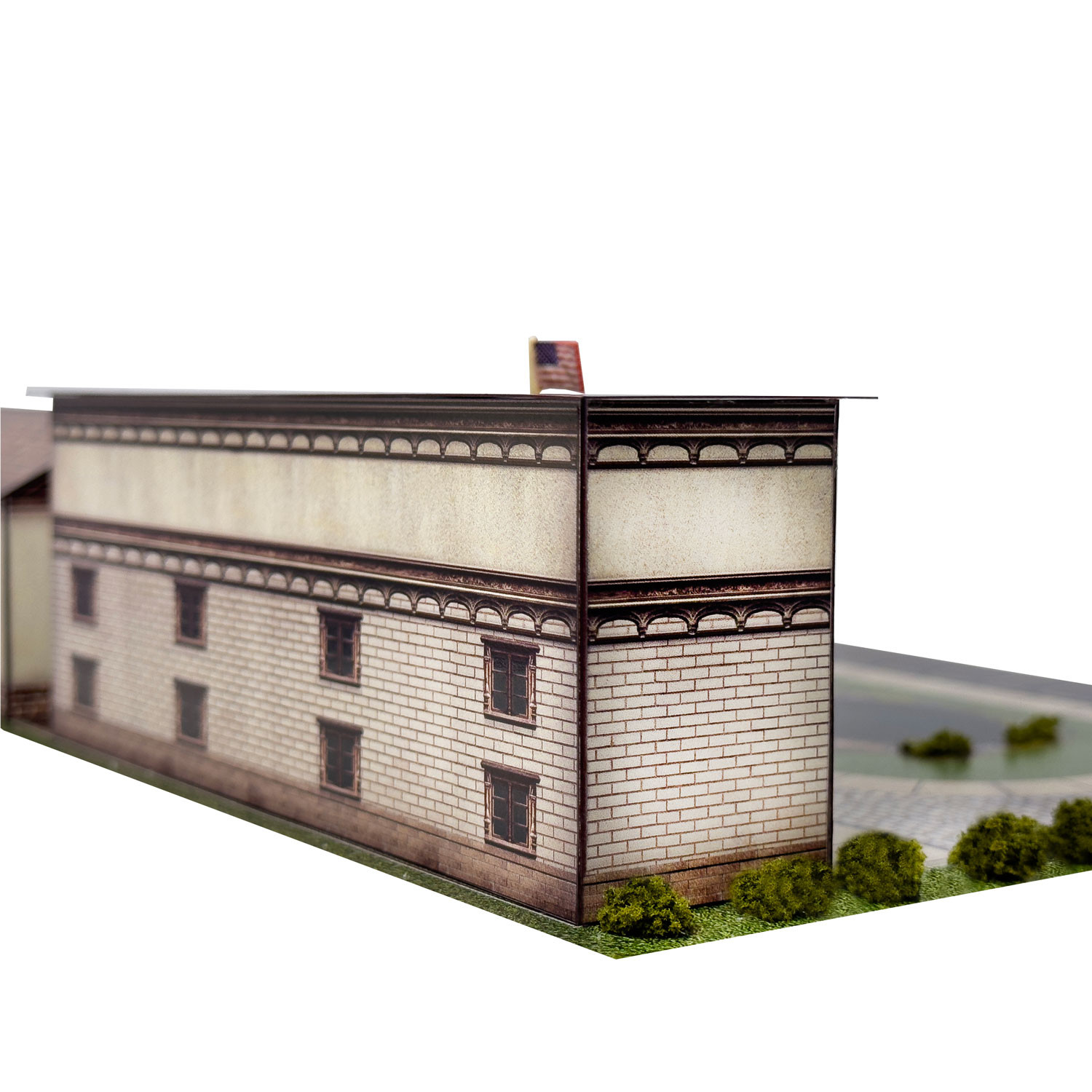 BK 2109 1:160 Scale Bank and Hotel Photo Real Scale Building Kit