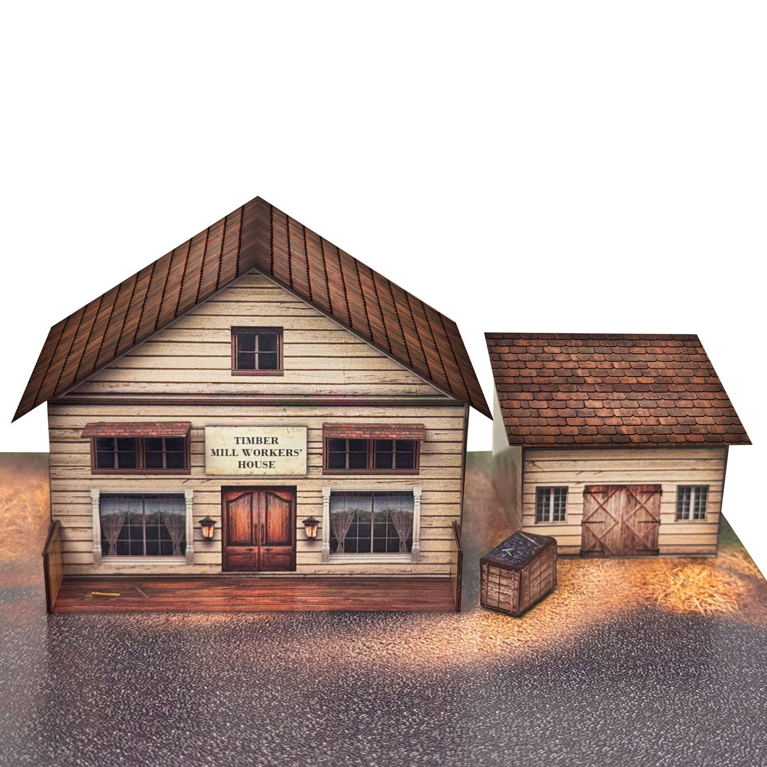 BK 2110 1:160 Scale Sawmill Photo Real Scale Building Kit for Shop