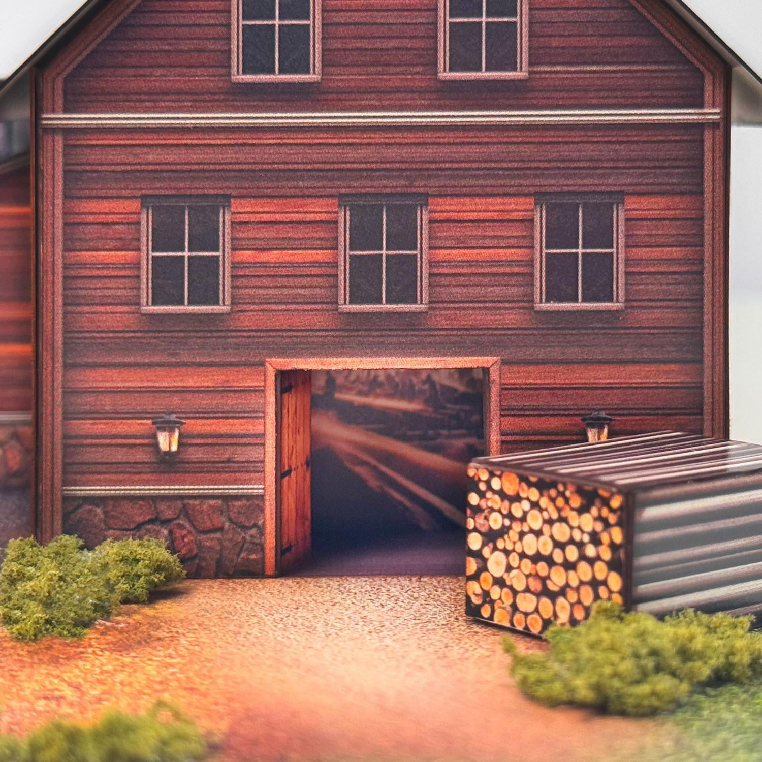 BK 2110 1:160 Scale Sawmill Photo Real Scale Building Kit for Shop