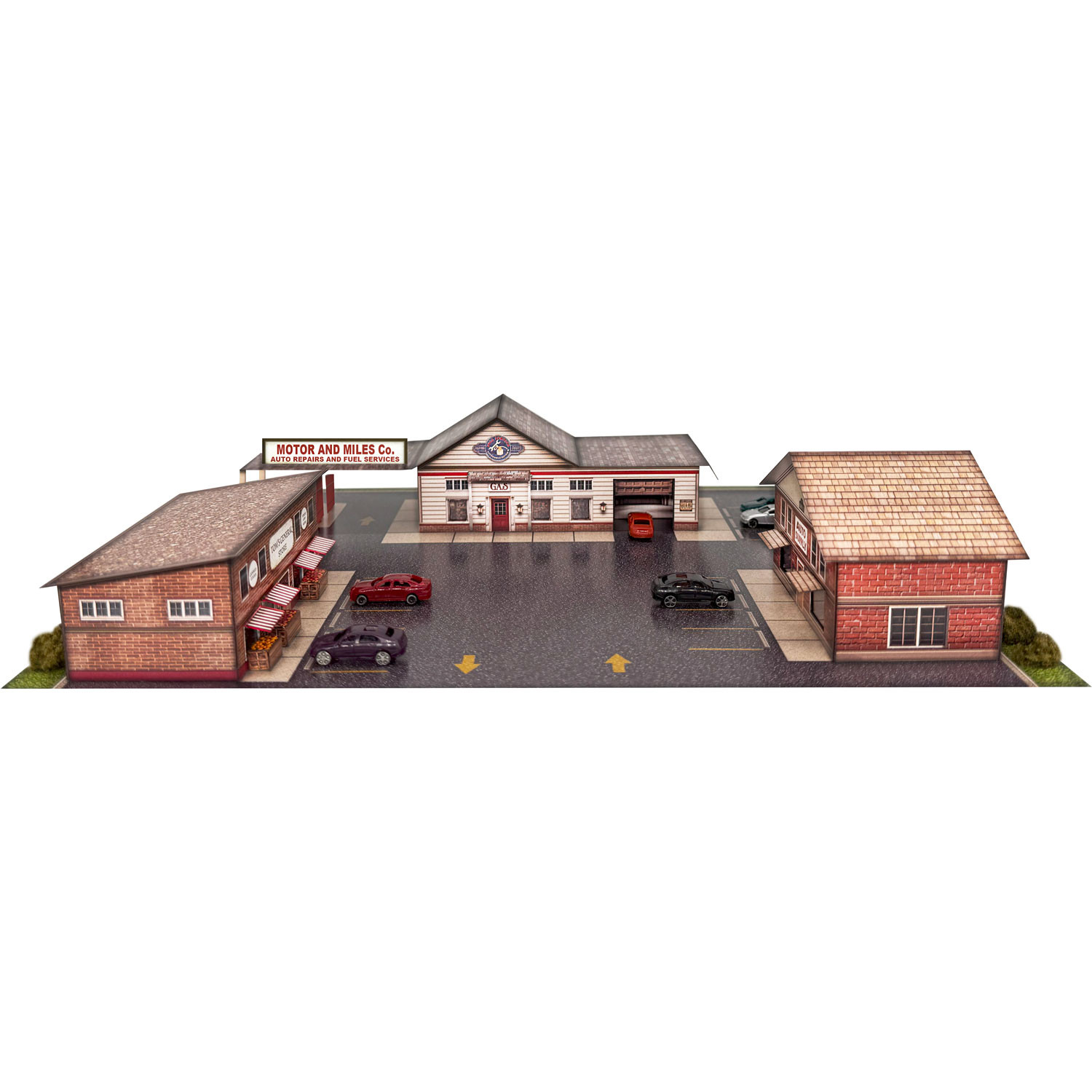 BK 2111 1:160 Scale Gas Station Photo Real Scale Building Kit