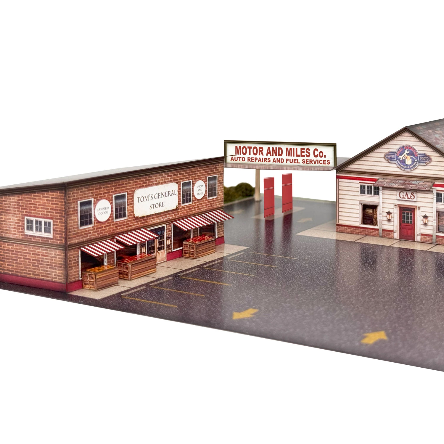 BK 2111 1:160 Scale Gas Station Photo Real Scale Building Kit