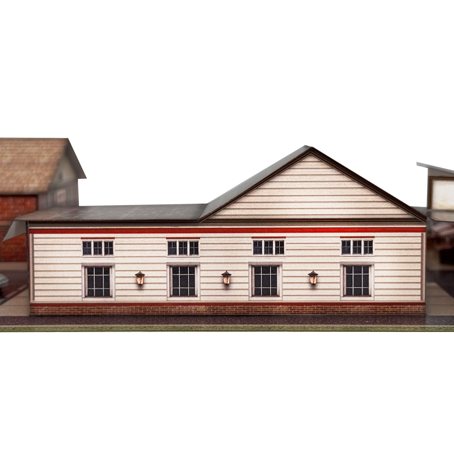 BK 2111 1:160 Scale Gas Station Photo Real Scale Building Kit