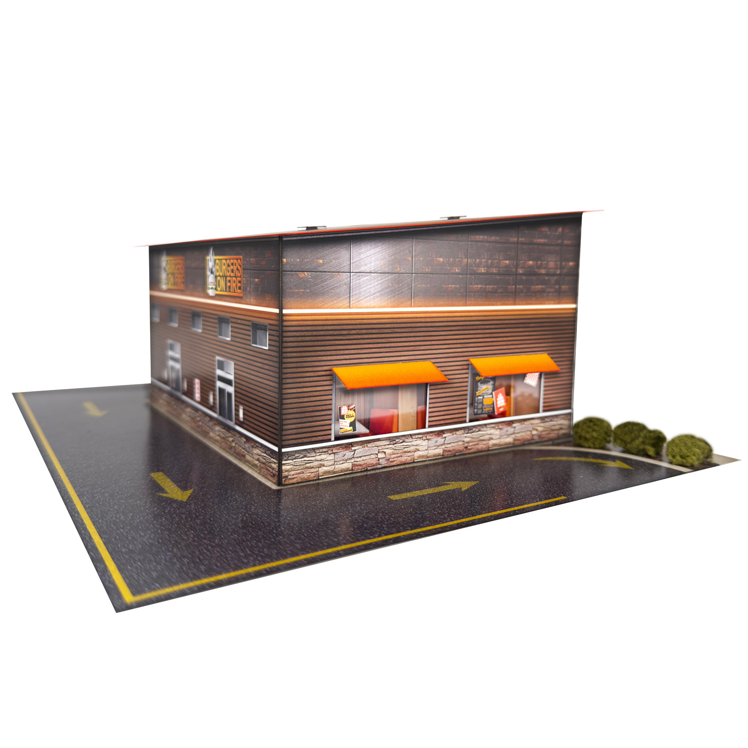 BK 6482 1:64 Scale Burgers on Fire