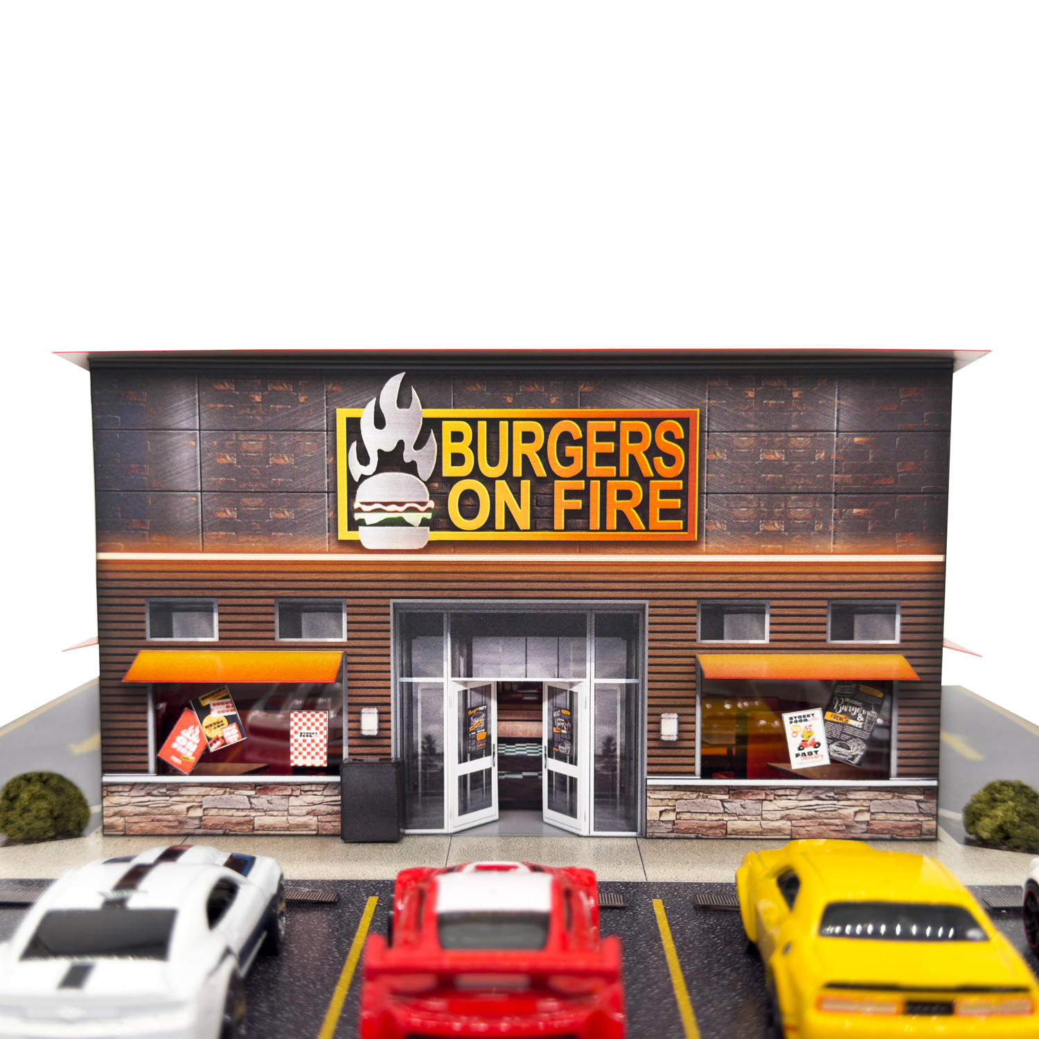 BK 6482 Burgers on Fire for Building Kits by Innovative Hobby Supply