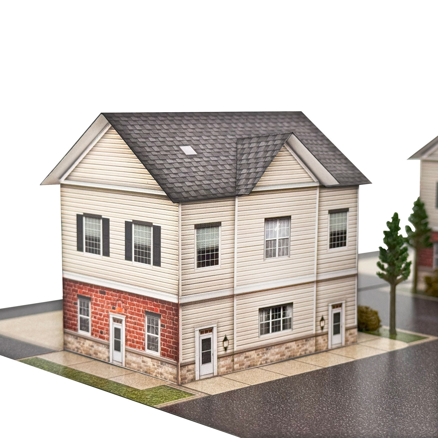 BK 2113 1:160 Scale Town House Photo Real Scale Building Kit