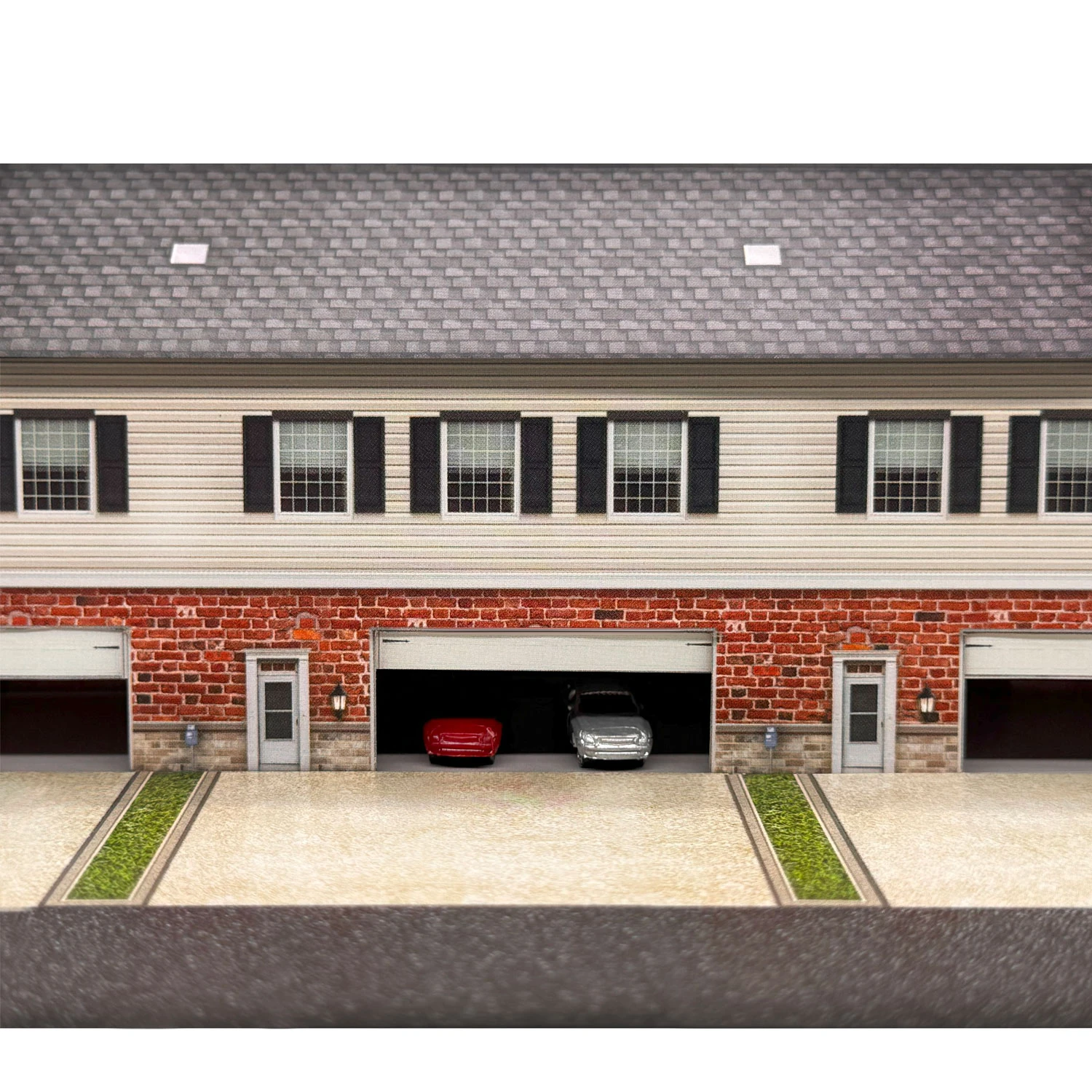 BK 2113 1:160 Scale Town House Photo Real Scale Building Kit