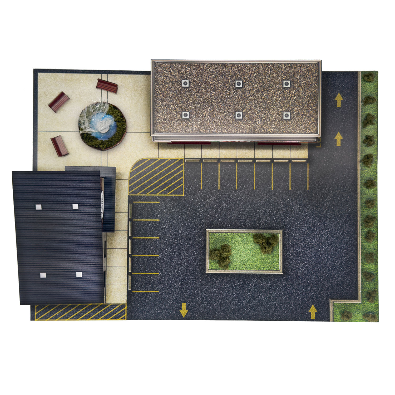 BK 2112 1:160 Scale Convenience Store and Coffee Shop Photo Real Scale Building Kit