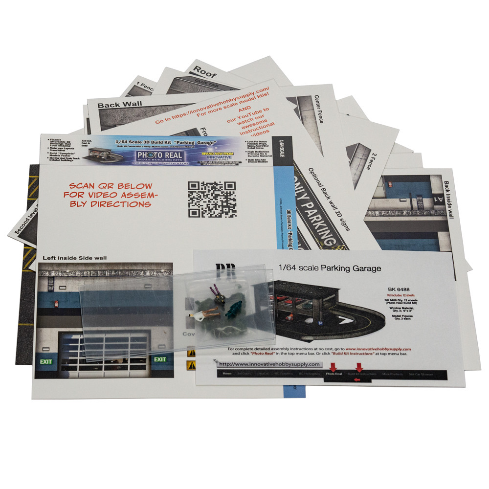 BK 6488 Parking Garage for Building Kits by Innovative Hobby Supply