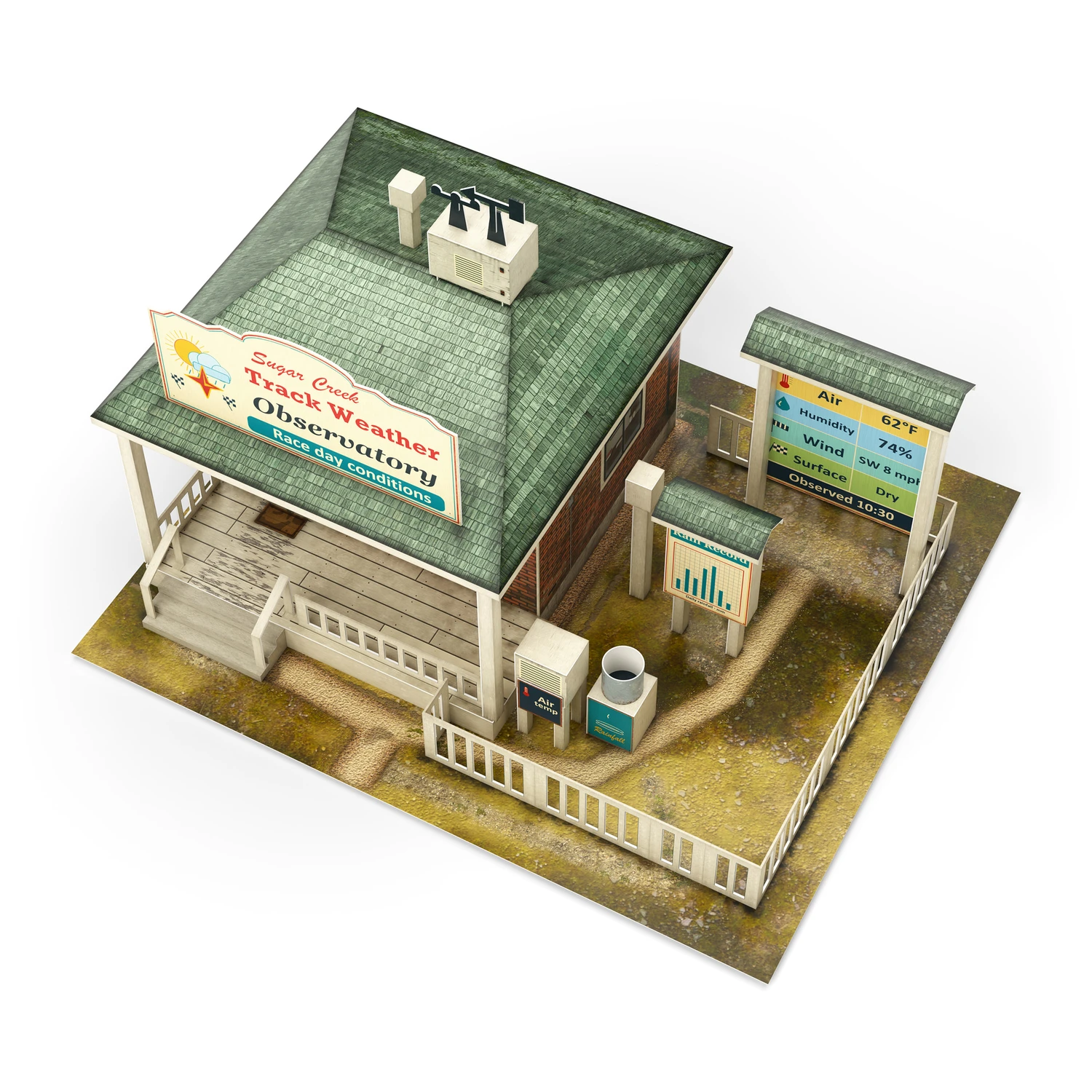 BK 6495 1:64 Scale Sugar Creek Track Weather Observatory