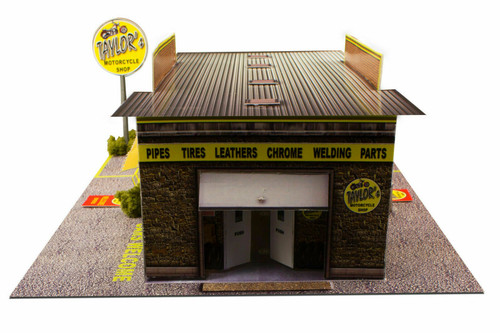 BK 3201 1:32 Scale Motorcycle Shop Model Building Kit