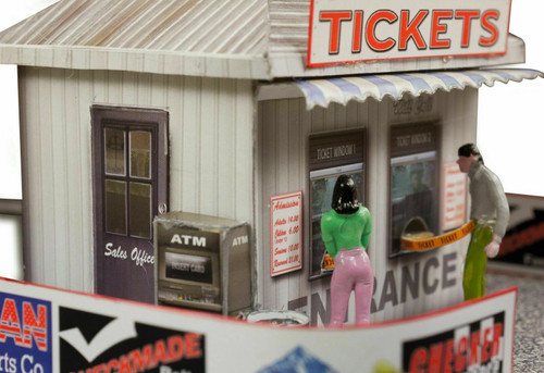 BK 3206 1:32 Scale Ticket & Gate Entrance Model Building Kit