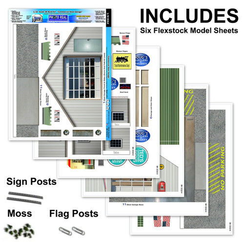 BK 3210 1:32 Scale Commercial Steel Garage Building Kit
