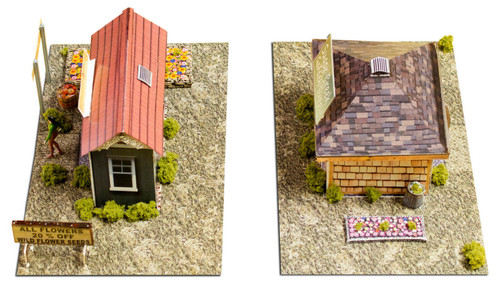 BK 4803 1:48 Scale "Garden Houses" Photo Real Scale Building Kit