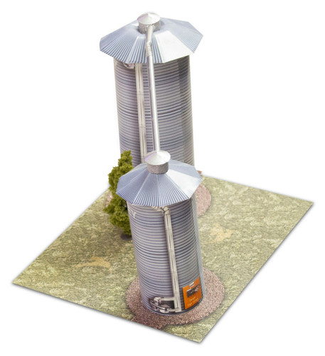 BK 4804 1:48 Scale "Grain Dryers" Photo Real Scale Building Kit