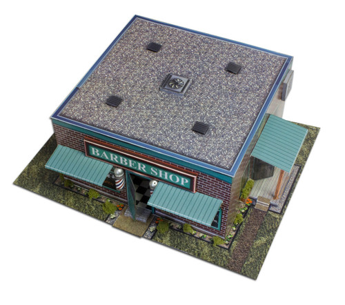 BK 4809 1:48 Scale "Barber Shop" Photo Real Scale Building Kit