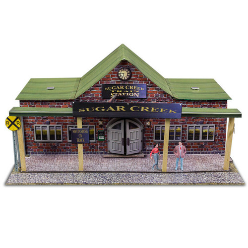 BK 4817 1:48 Scale "Train Station" Photo Real Scale Building Kit