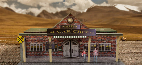 BK 4817 1:48 Scale "Train Station" Photo Real Scale Building Kit