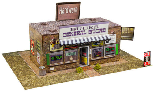 BK 4818 1:48 Scale "General Store" Photo Real Scale Building Kit