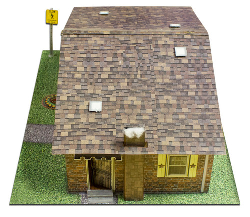 BK 4821 1:48 Scale "Brick Rambler" Photo Real Scale Building Kit