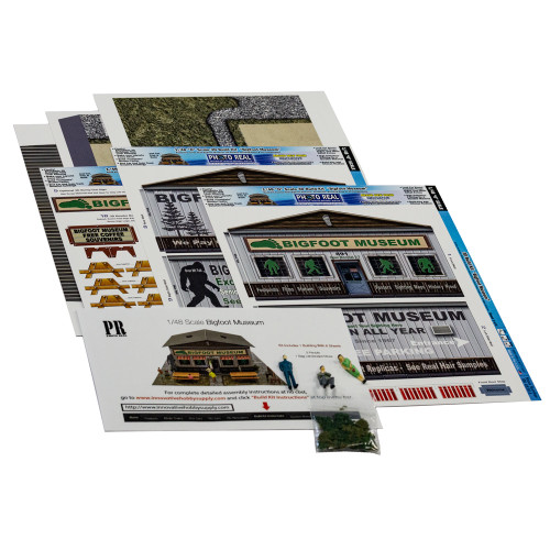 BK 4836 1:48 Scale Bigfoot Museum Model Building Kit