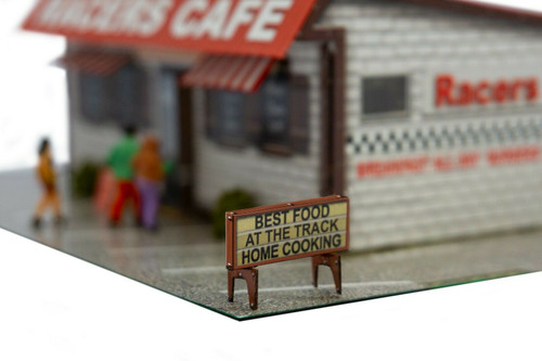 BK 4837 1:48 Scale Raceway Cafe Model Building Kit
