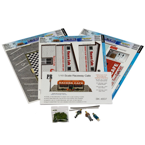 BK 4837 1:48 Scale Raceway Cafe Model Building Kit