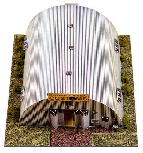 BK 6400 1:64 Scale "Quonset Hut" Photo Real Scale Building Kit