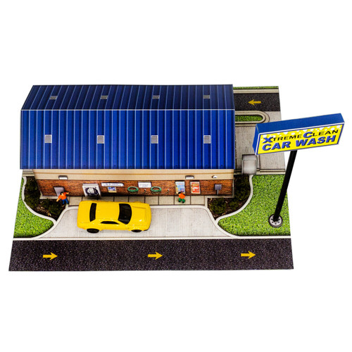 BK 6456 1:64 Scale "Xtreme Clean Car Wash" Photo Real Scale Building Kit