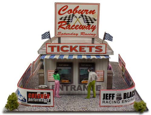 BK 6406 1:64 Scale "Ticket and Gate Entrance" Photo Real Scale Building Kit