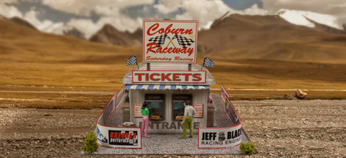 BK 6406 1:64 Scale "Ticket and Gate Entrance" Photo Real Scale Building Kit