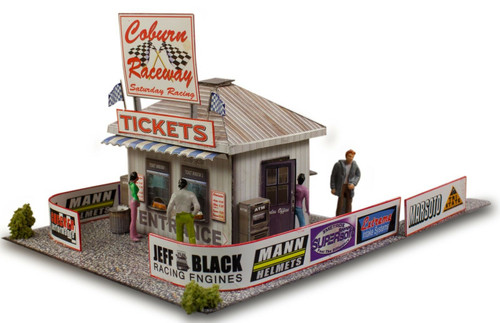 BK 6406 1:64 Scale "Ticket and Gate Entrance" Photo Real Scale Building Kit