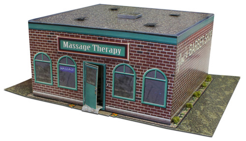 BK 6409 1:64 Scale "Barber Shop" Photo Real Scale Building Kit