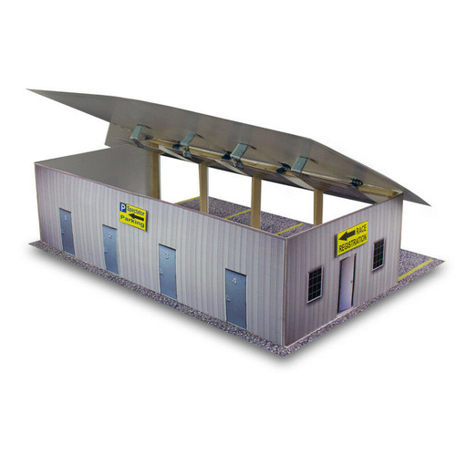BK 6411 1:64 Scale "4 Stall Pit Garage" Photo Real Scale Building Kit