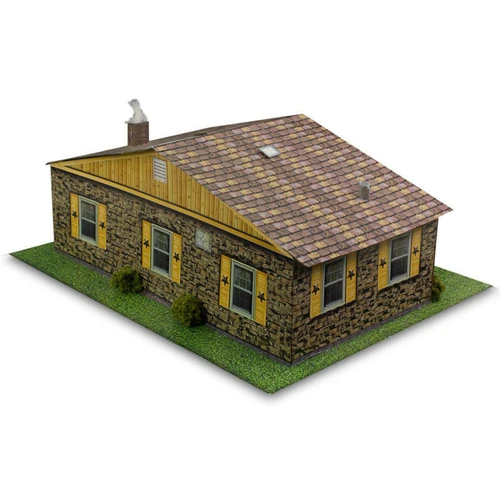 BK 6412 1:64 Scale "Sandstone Rambler House" Photo Real Scale Building Kit