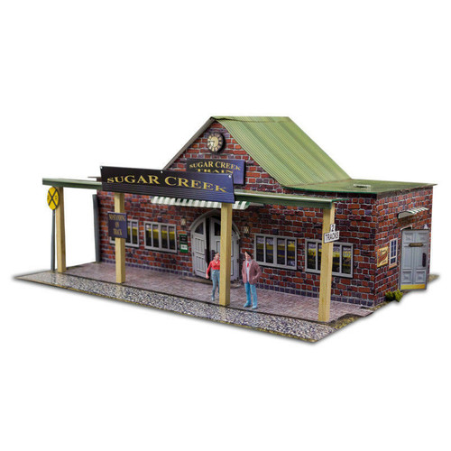 BK 6417 1:64 Scale "Train Station" Photo Real Scale Building Kit