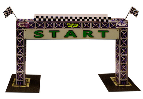 BK 6426 1/64 Slot Car HO "Start Gantry" Photo Real Fits Aurora AFX race tracks