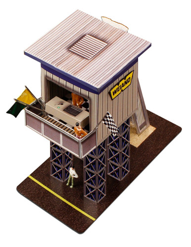 BK 6429 1/64 Slot Car HO "Marshalling Tower" Photo Real Fits Aurora AFX race tracks