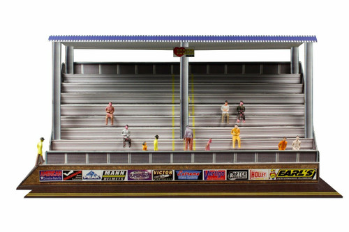BK 6431 1/64 Slot Car HO "Modern Bleachers" Photo Real Fits Aurora AFX race tracks