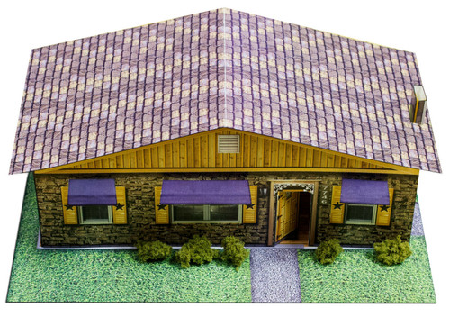 BK 8700 1:87 Scale "Sandstone & Brick Rambler Houses" Photo Real Scale Building Kit
