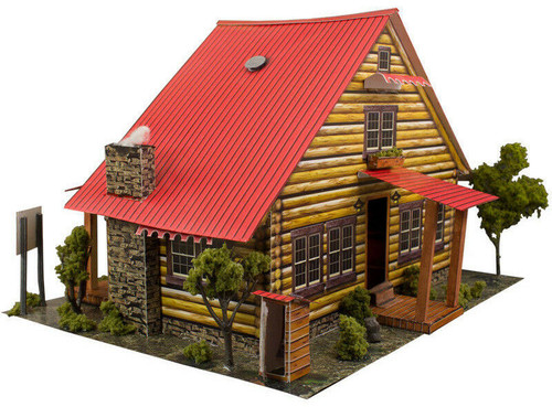 BK 8705 1:87 Scale "Log Cabin" Photo Real Scale Building Kit