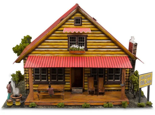 BK 8705 1:87 Scale "Log Cabin" Photo Real Scale Building Kit