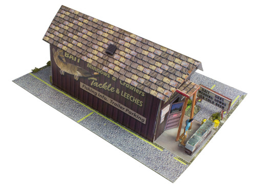 BK 8707 1:87 Scale "Diner & Bait Shop" Photo Real Scale Building Kit